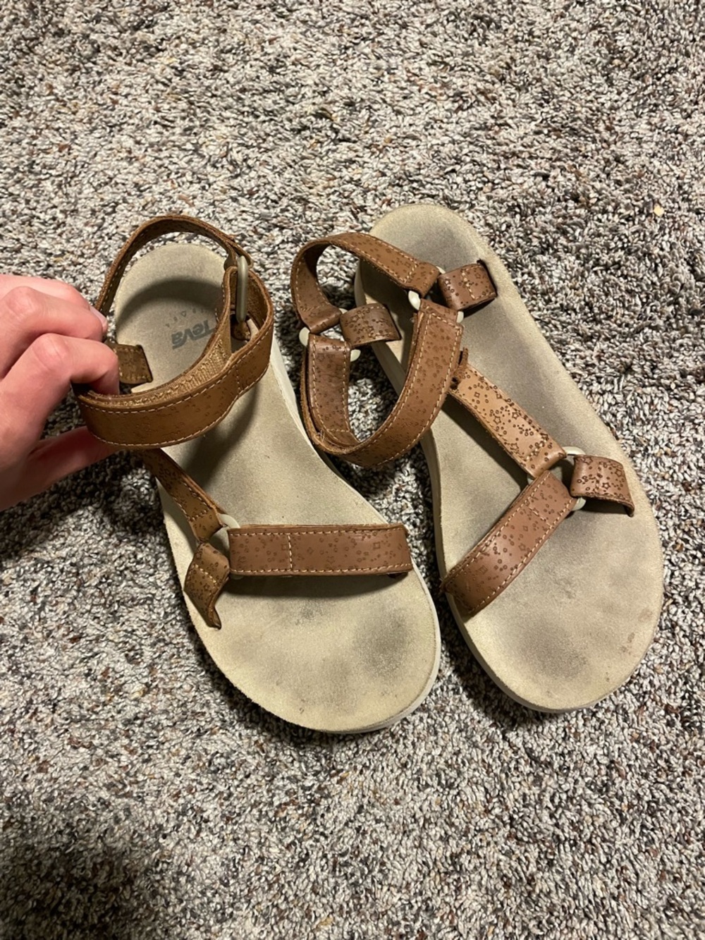 Teva Brown Strappy Open-Toe Sandals